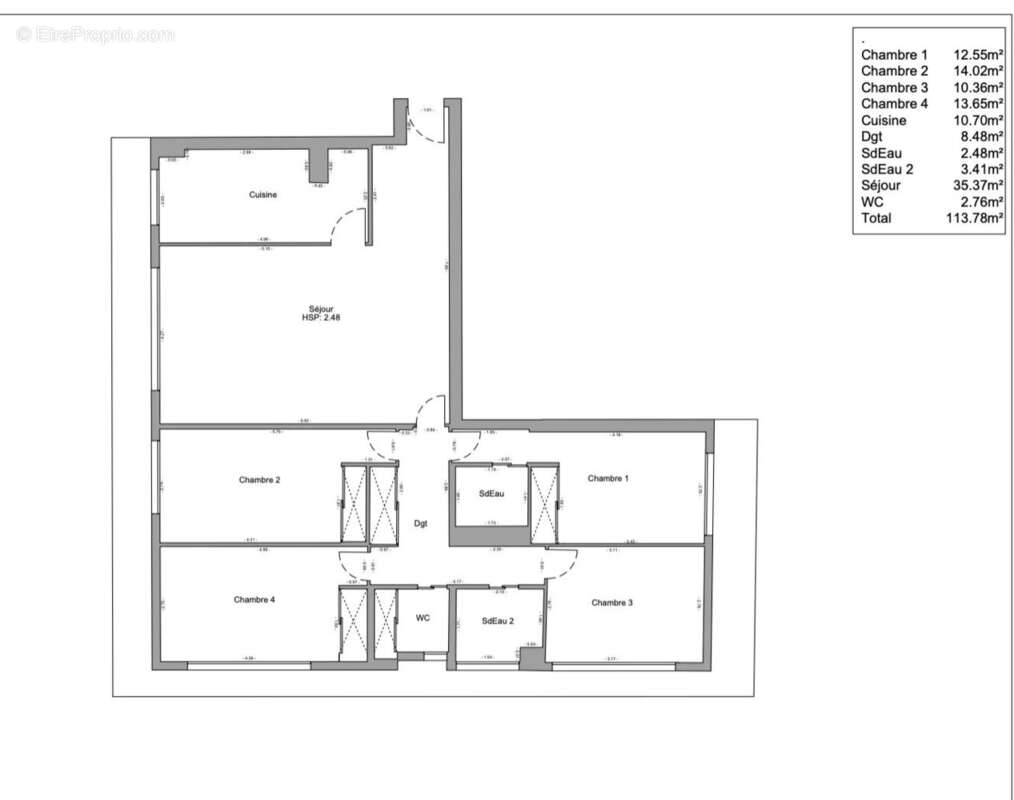 Appartement à LEVALLOIS-PERRET