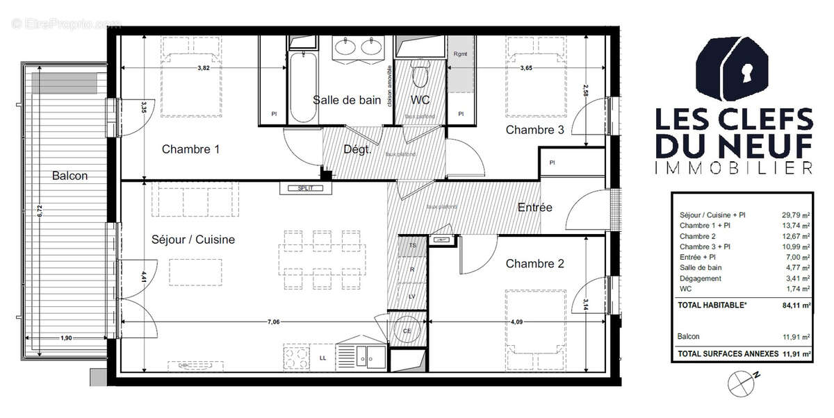 Appartement à MONTRABE