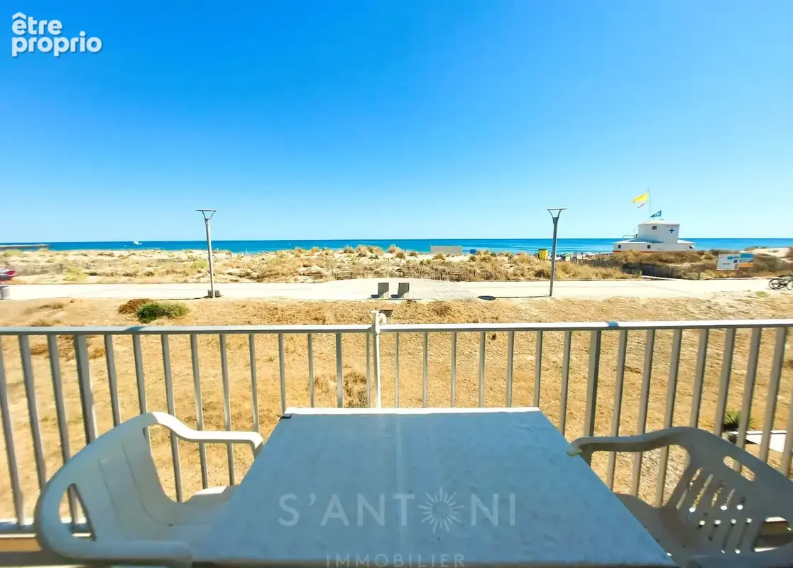 Vieux marseillan plage  front de mer - vue mer, t3, terrasse, parking - photo 4