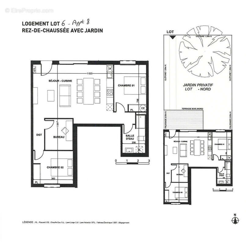 Montalivet  appartement 77,90 m² - photo 2