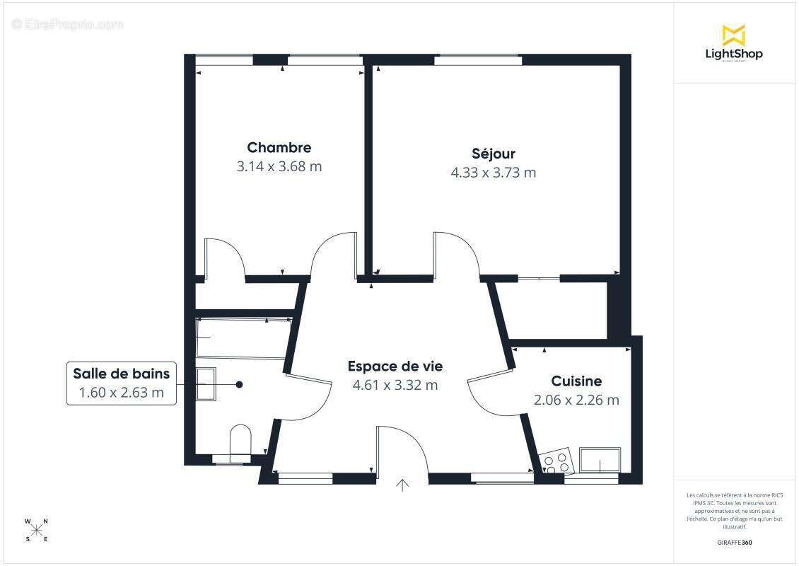 Appartement 2 pièces - 49,53 m² - Exposition Ouest - Rue Dauphine, Paris - Mabillon - photo 3