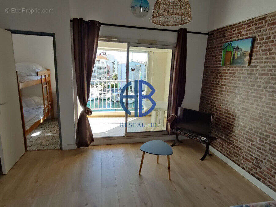 Cap d'agde iles des pecheurs appartement 3 pieces-parking vue chenal - photo 4