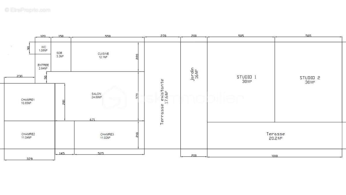 97310 - kourou – investissement locatif – 3 logements meublés – potentiel 40 920 €/an – rentabilité brute potentielle 11,2 % – a - photo 3