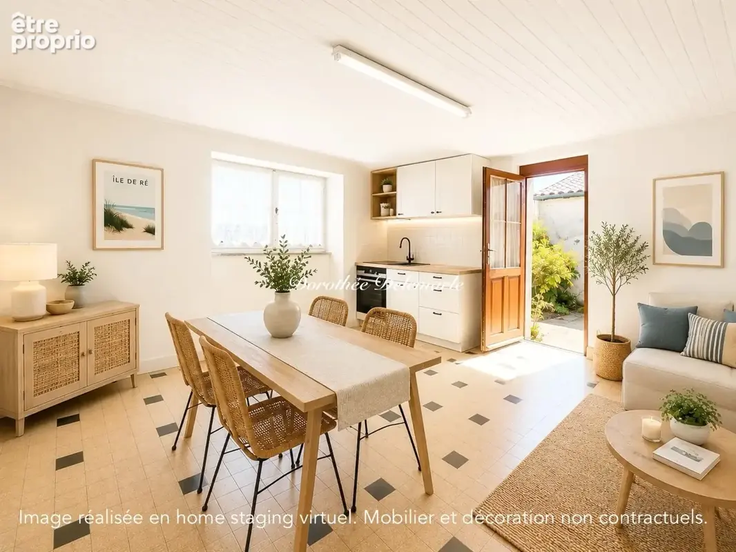 Maison à rénover 5 pièces saint clement des baleines (17) maison à rénover 100 m² + studio indépendant 30 m² + garage + jardin - photo 10