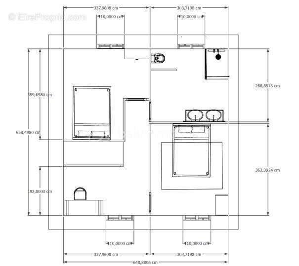 Plateaux de 82 m² répartis sur 2 niveaux avec extérieur de 80 m² en centre ville de Pau - photo 4