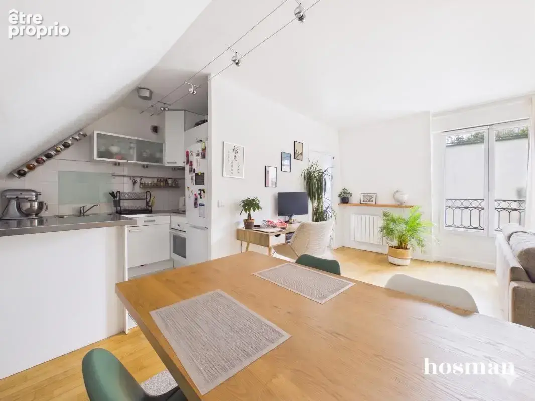 Dernier étage avec terrasse au calme exposé sud-ouest - 2 pièces 50 m² pondéré - Rue Jouvenet, Paris 16ème - photo 6