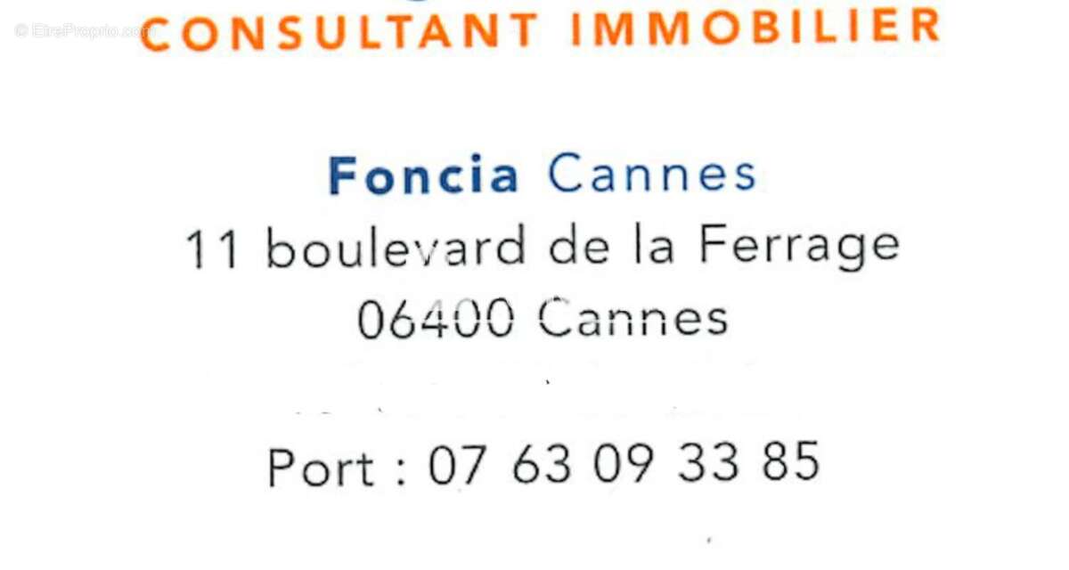 Appartement à CANNES