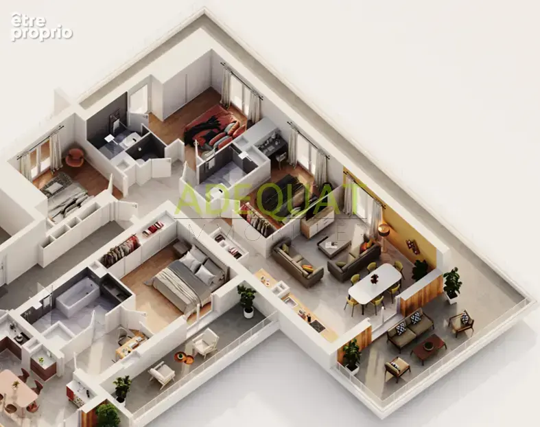 Saint andre le gaz - appartement t4 de 86m2 + terrasse + parking… - photo 2
