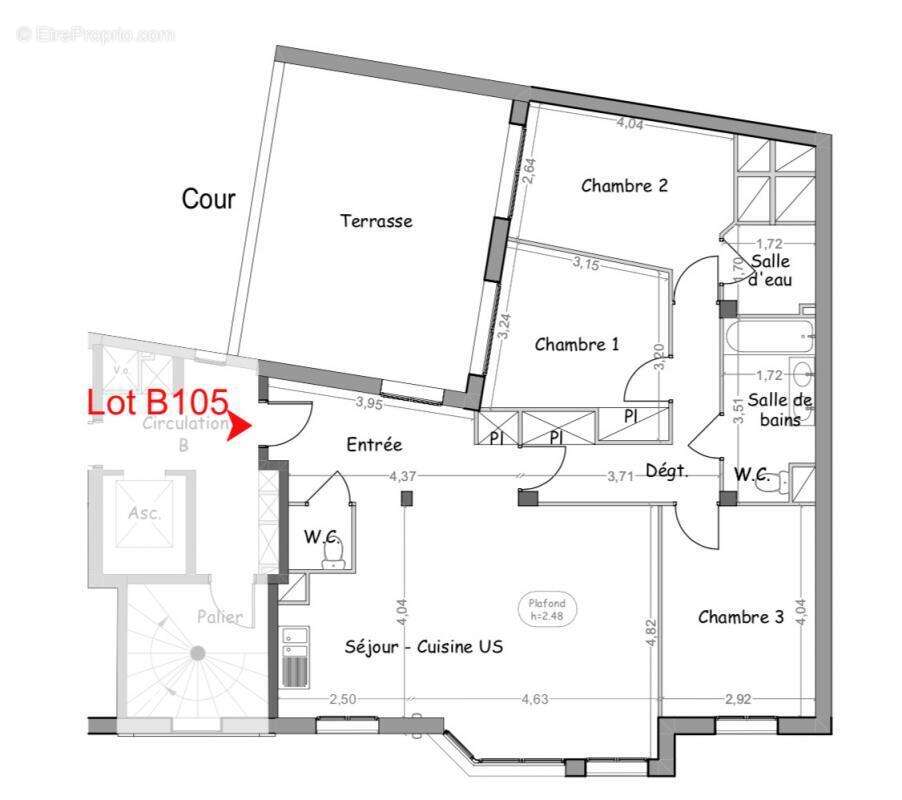 Appartement à PARIS-12E