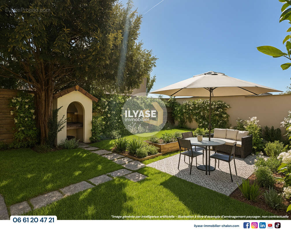 Maison de ville 95 m2  2 ch + 1 br  terrain 240 m2 - photo 4
