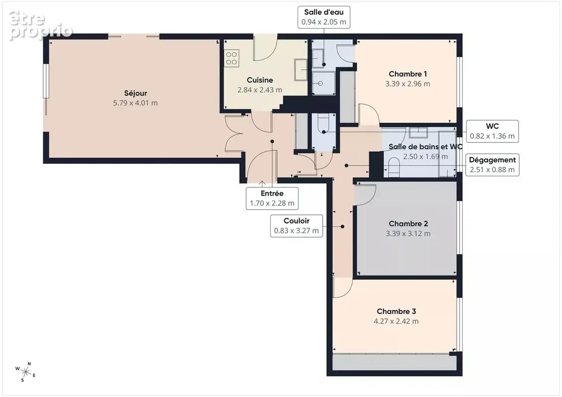 Appartement 4 pièces 86m² Jardin 200m² - Cave - CIMIEZ - NICE - photo 10