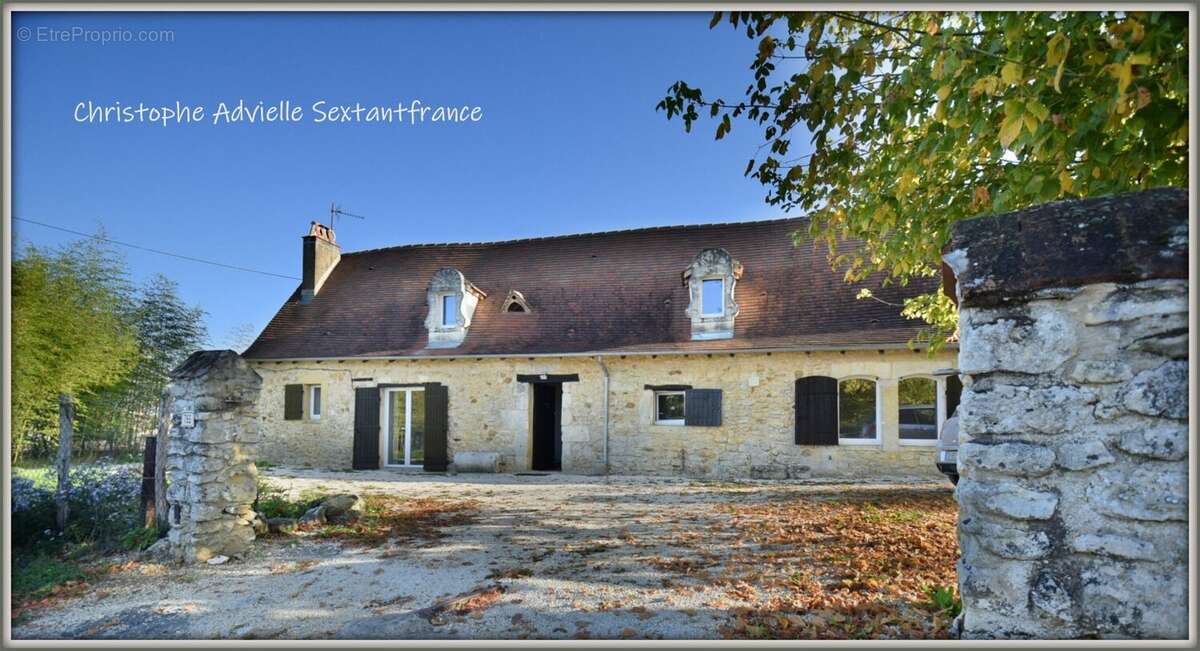 Périgourdine en pierres, rénovée, 3 chambres et un bureau sur terrain de 1820 M2 environ - photo 2