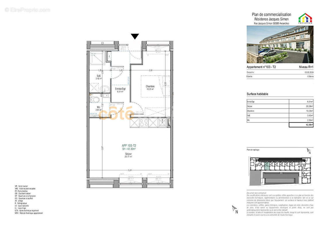 Appartement à AVRANCHES
