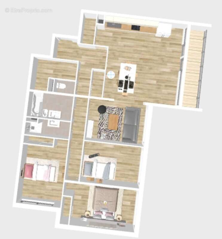 Appartement à vendre 5 pièces MEAUX (77) - photo 6
