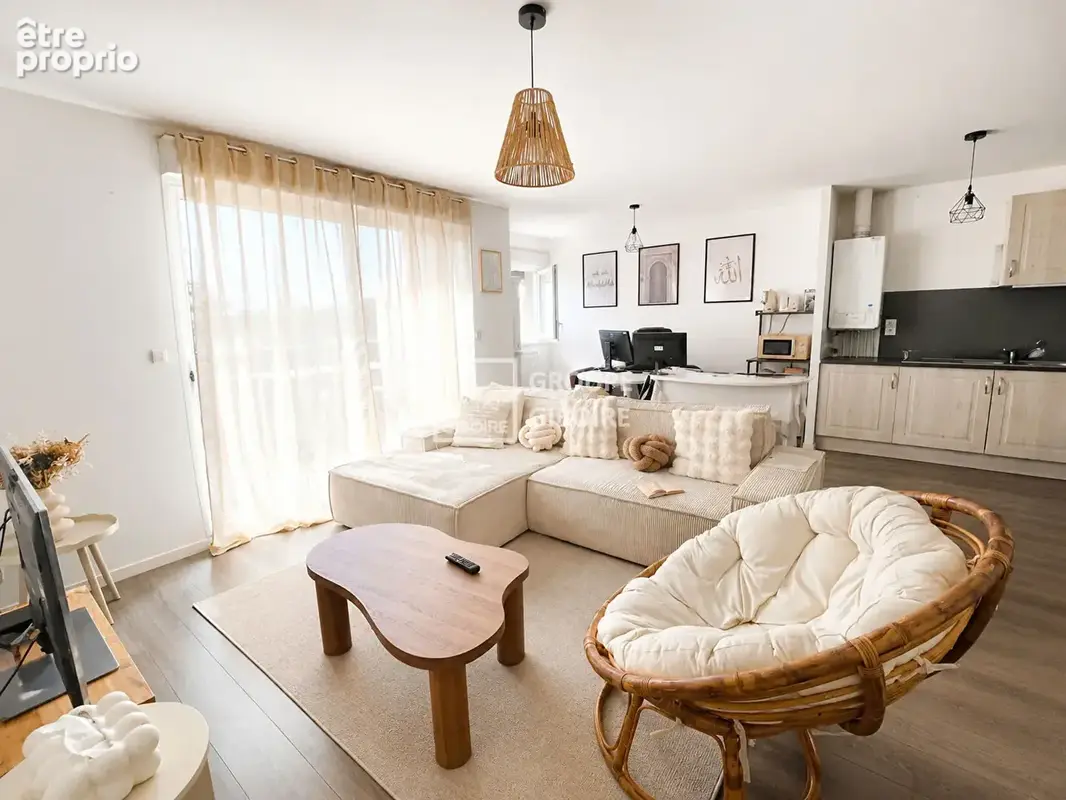 A vendre - agence giboire - appartement t3/pont pean - photo 3
