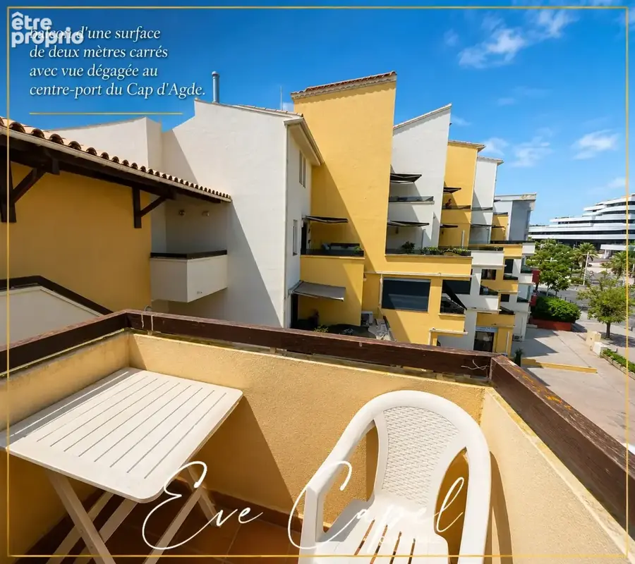 Appartement à vendre 2 pièces LE CAP D'AGDE (34), DUPLEX avec balcon au centre port - photo 6