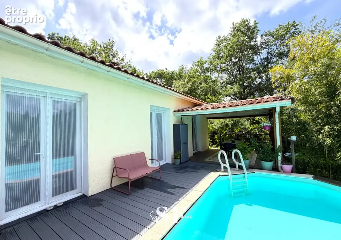 Sur les hauteurs de saint-caprais-de-lerm   maison familiale avec vue - piscine et logement independant - photo 6