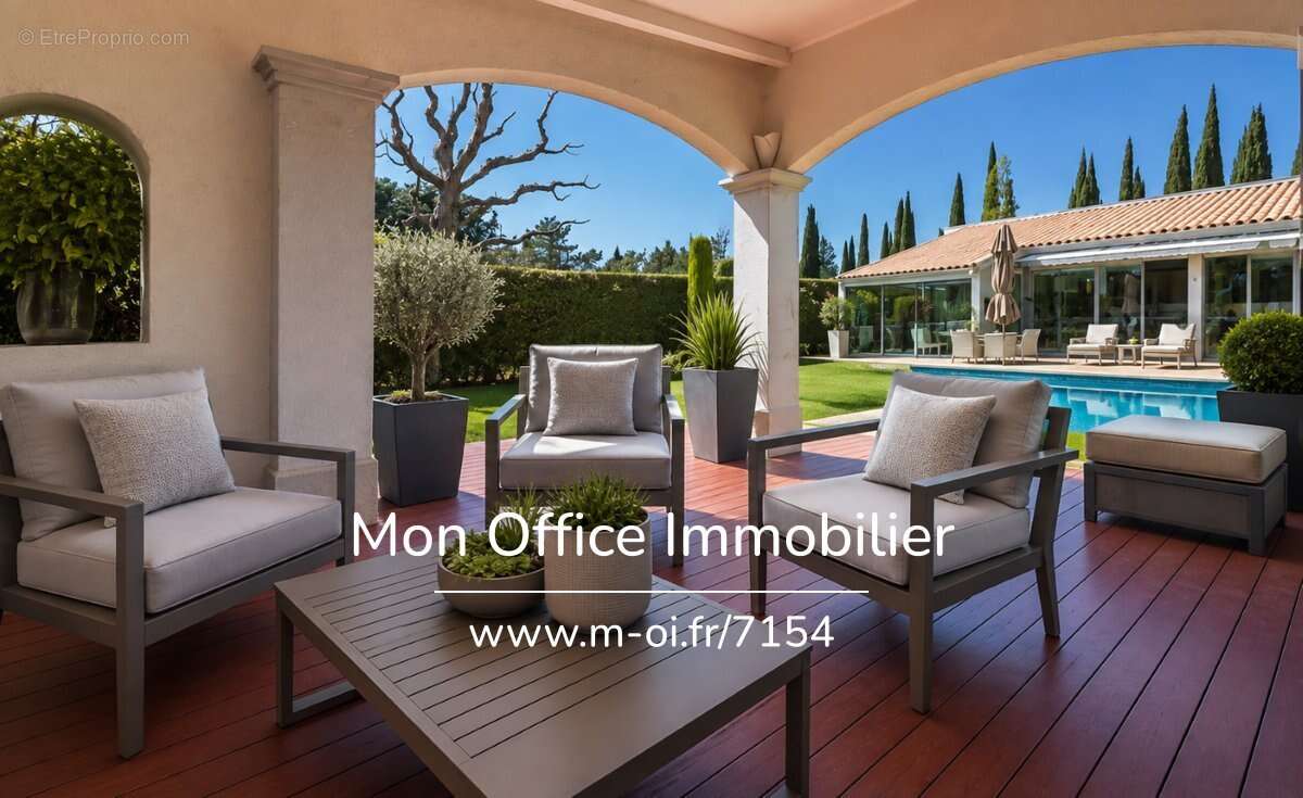 Référence : 7154-VCL - Maison dans un cocon de verdure - 3 chambres, un bureau, une dépendance - BOUC BEL AIR - photo 3