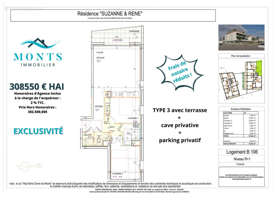 Appartement à NOTRE-DAME-DE-MONTS