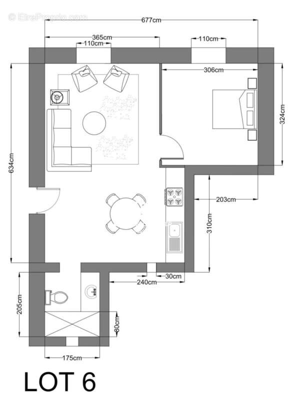 Appartement à SAINT-GEORGES-DE-COMMIERS