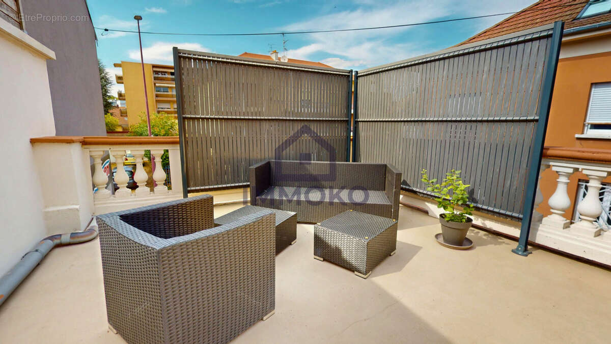 Appartement F4 avec somptueuse terrasse, 3 chambres, cheminée, garage - photo 12