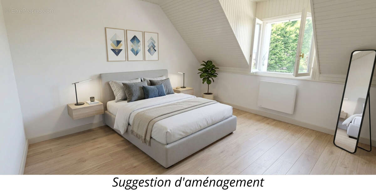 Fouesnant, bourg à pied, jolie maison de 4 chambres, sur un beau terrain arboré de 700 m² ! - photo 9