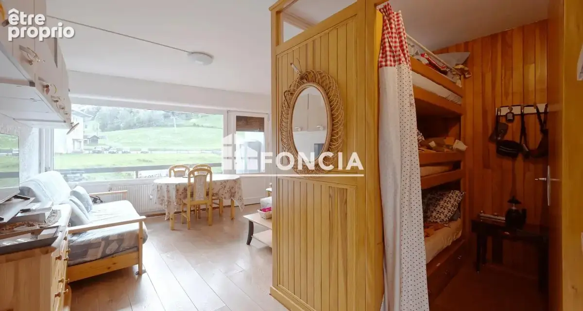 EXCLUSIVITE FONCIA Aillon-le-Jeune (73) – Studio de 30m² avec balcon votre pied-à-terre à la montagne face aux sommets ! - photo 5