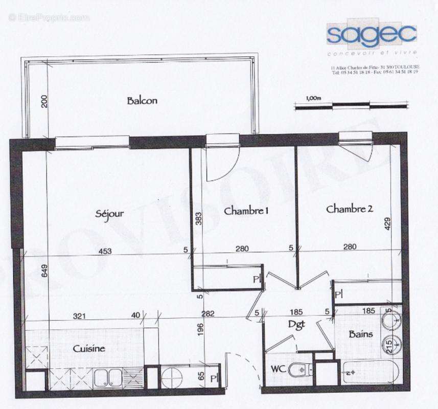 Appartement à TOULOUSE