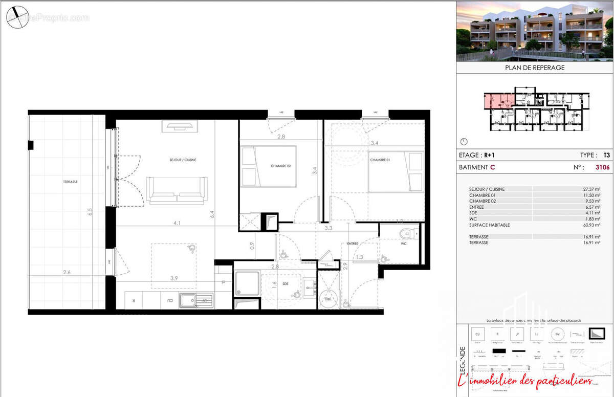 Appartement à COURNONTERRAL