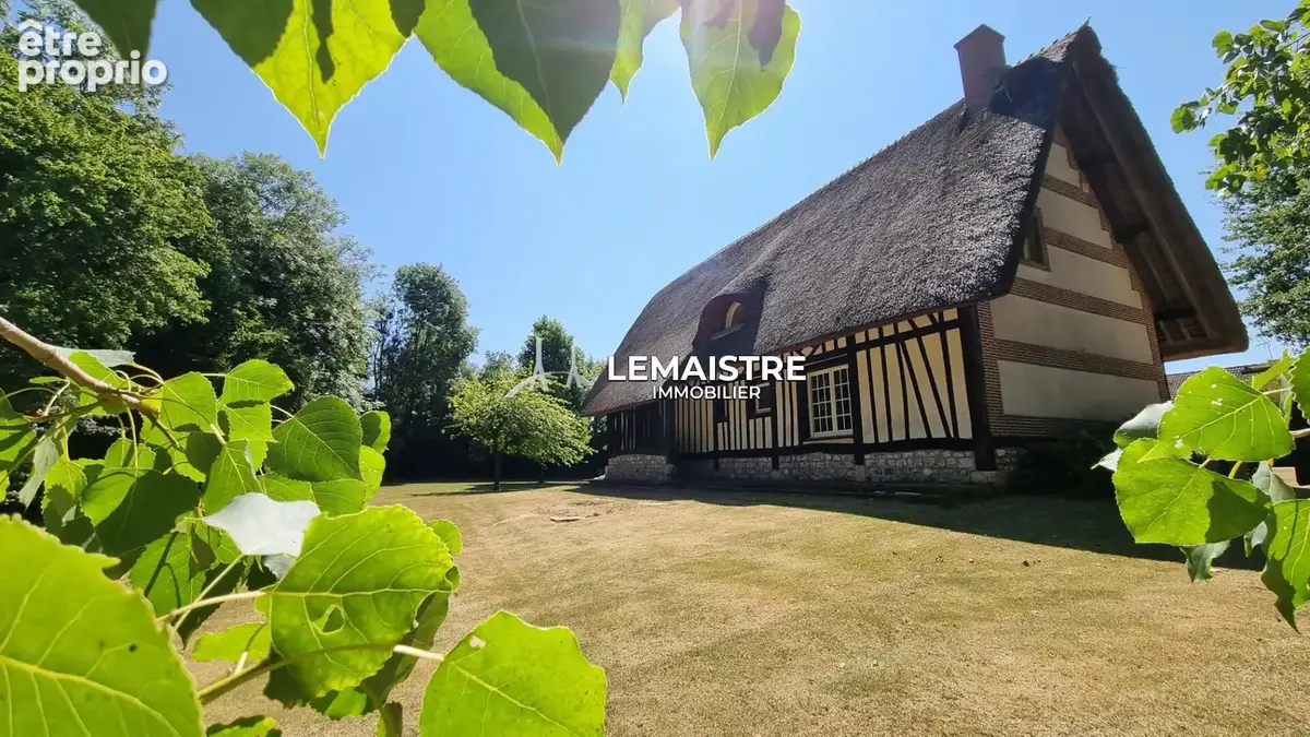 Chaumière à vendre - Valliquerville - 141,25 m² - 4 chambres - Piscine chauffée - Parc arboré - Bâtiment - photo 20