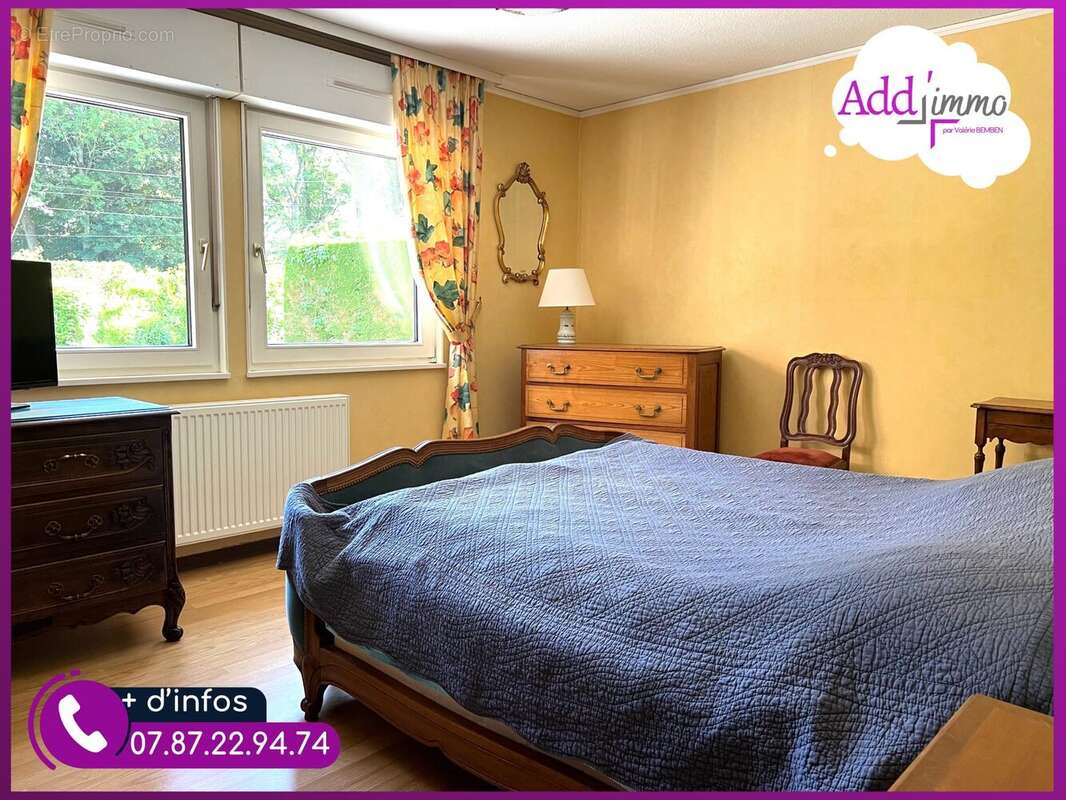 La chambre au RDC ouverte elle aussi sur le jardin - Maison à BIEFVILLERS-LES-BAPAUME