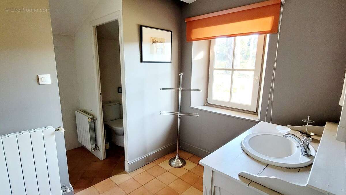 Salle de bains RDC douche+WC - Maison à PUGNAC