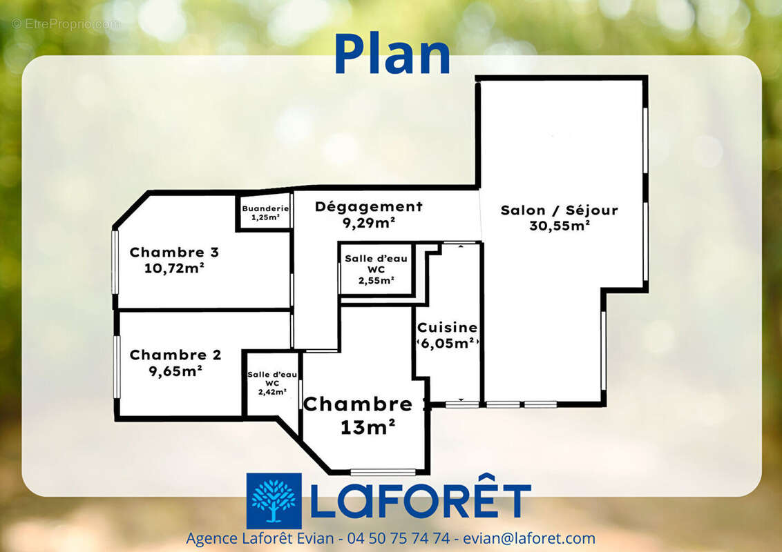 Appartement Publier 5 pièces 85.48m² en rez-de-jardin avec petite vue lac - photo 16