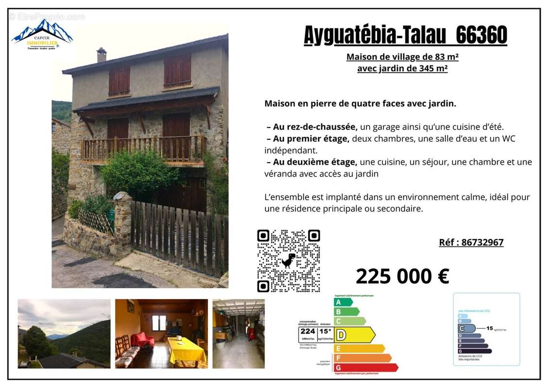 Maison à AYGUATEBIA-TALAU