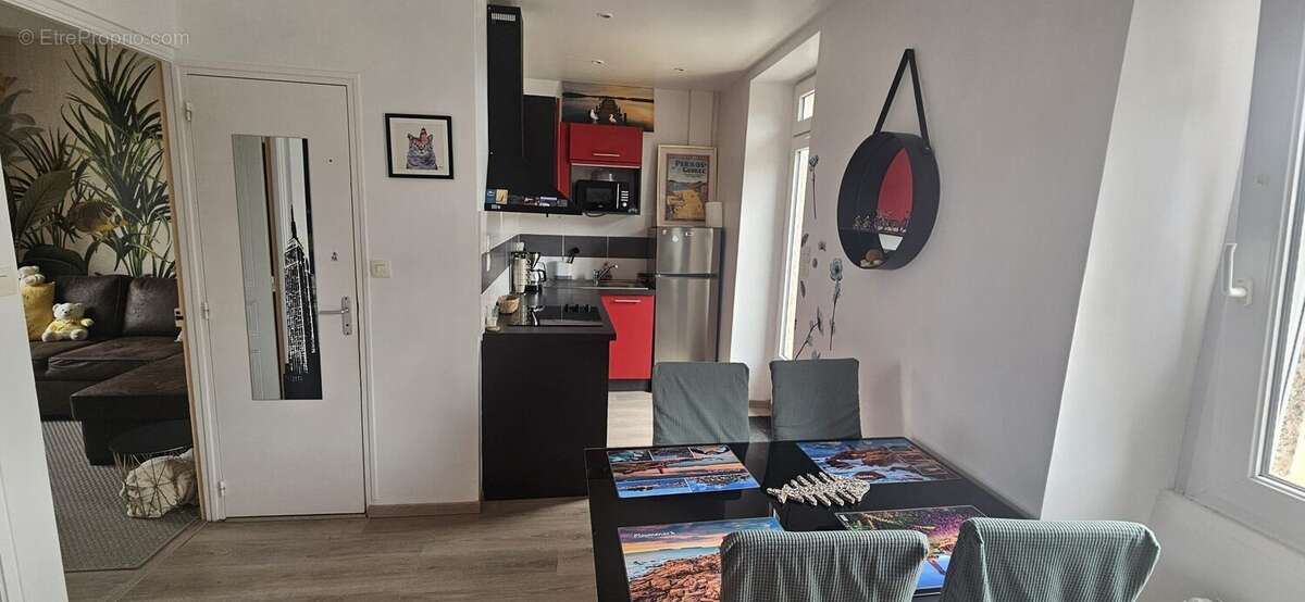 Espace repas-cuisine - Appartement à PERROS-GUIREC