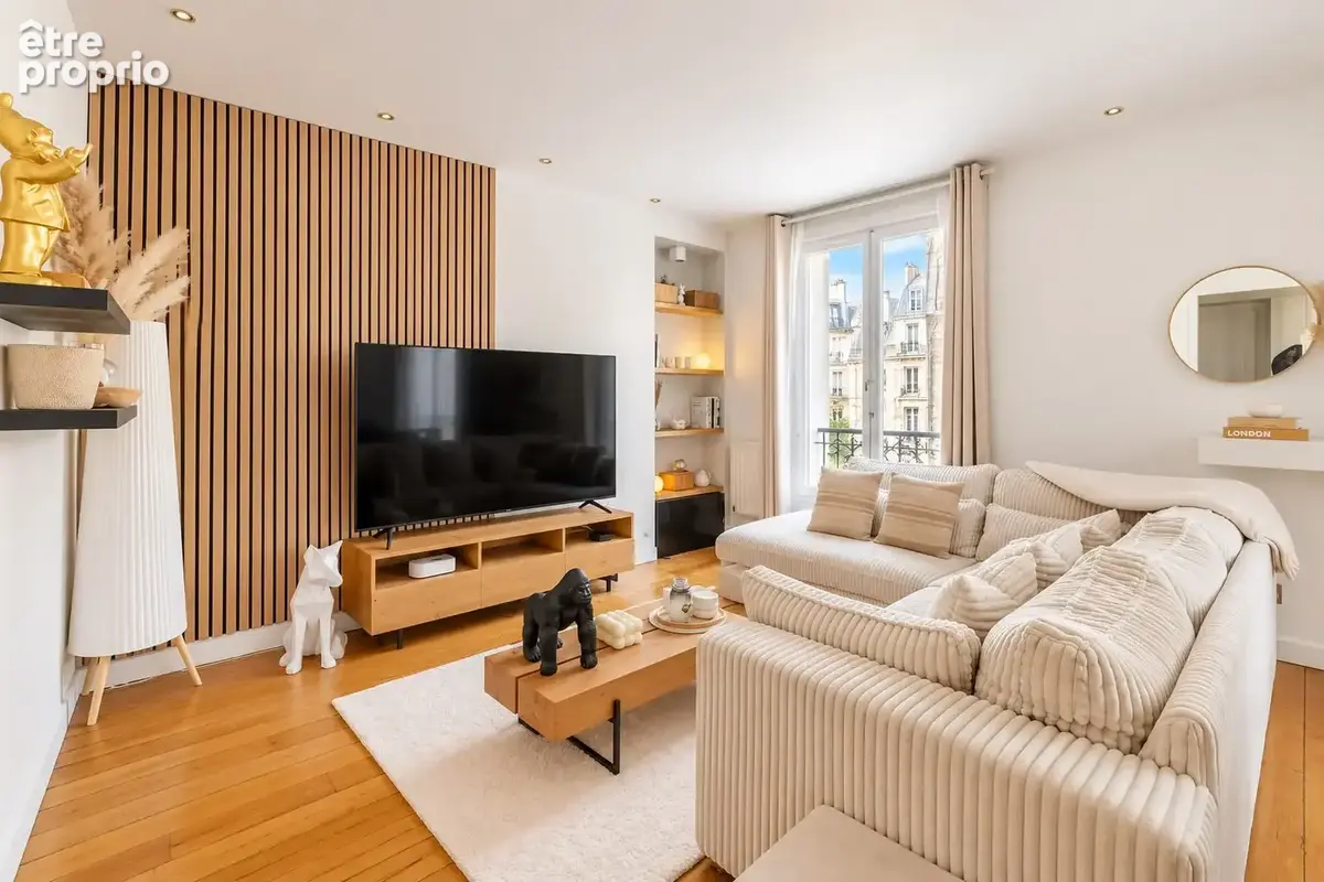 Levallois-perret – rue danton  2 pièces traversant entièrement rénové – 47,48 m² – ascenseur – cave - photo 1