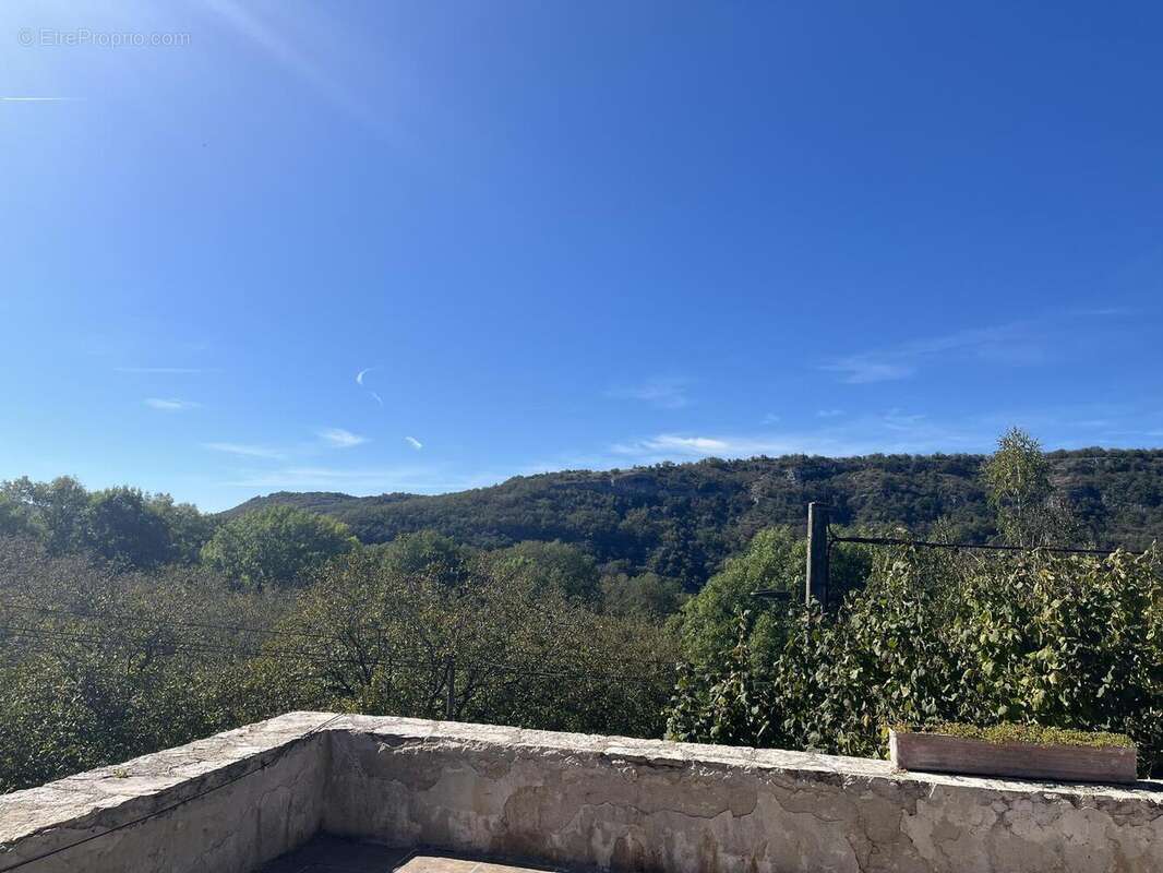 Vue terrasse - Maison à CAJARC