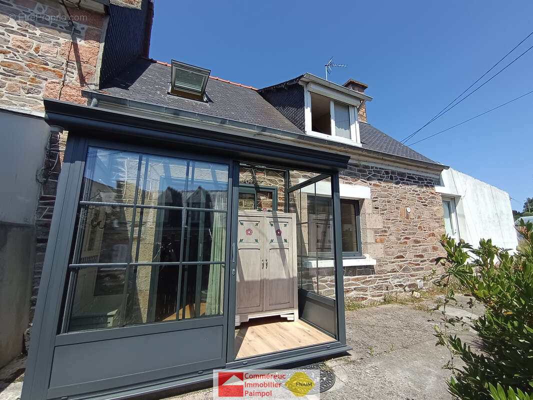 A vendre maison en pierres, terrain 480 m2, pors even, ploubazlanec - photo 2
