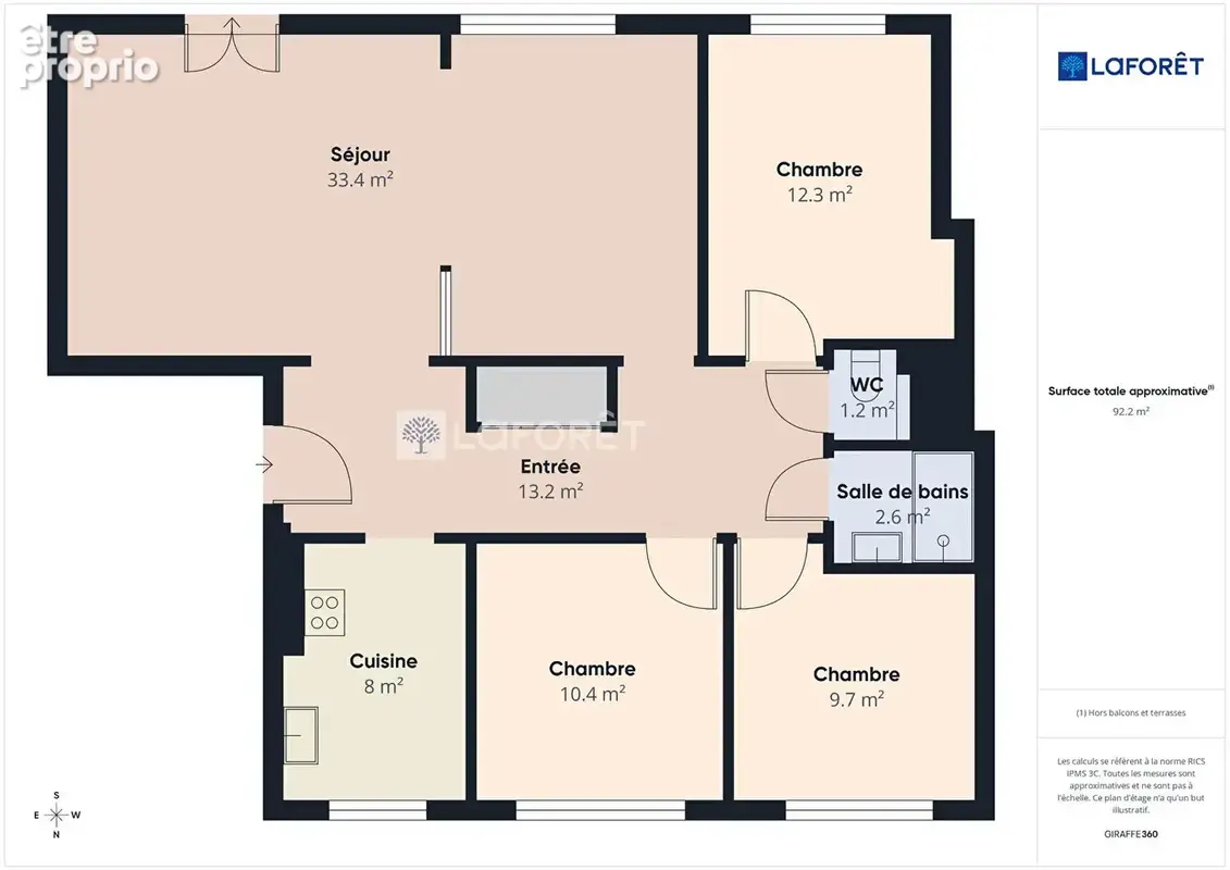Appartement Quimper 5 pièce(s) 89 m2 - photo 13