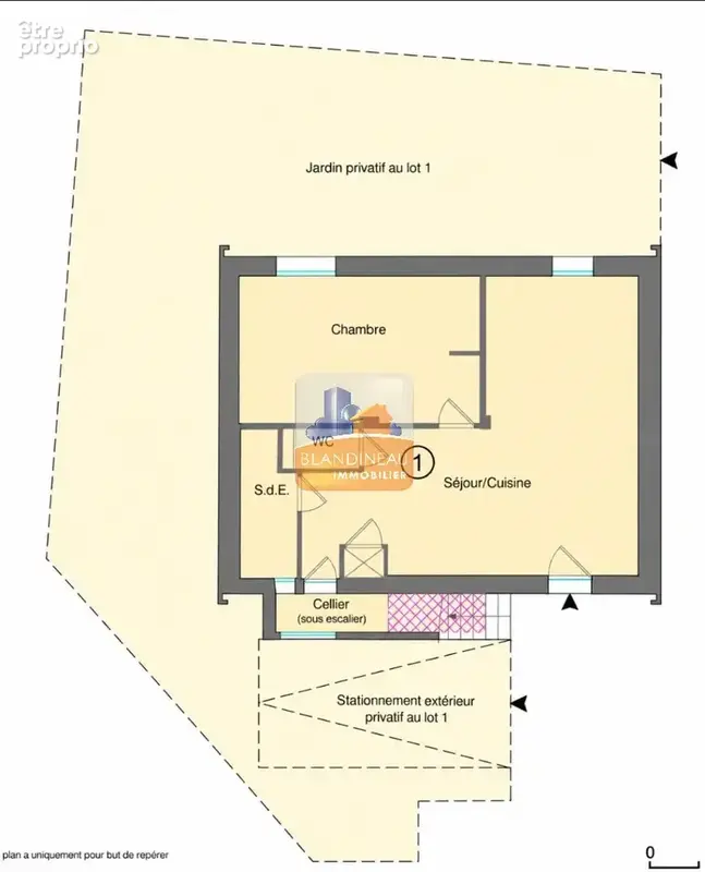 Rezé  rare ! t2 47,20 m² - jardin privatif 80 m² - parking - photo 13