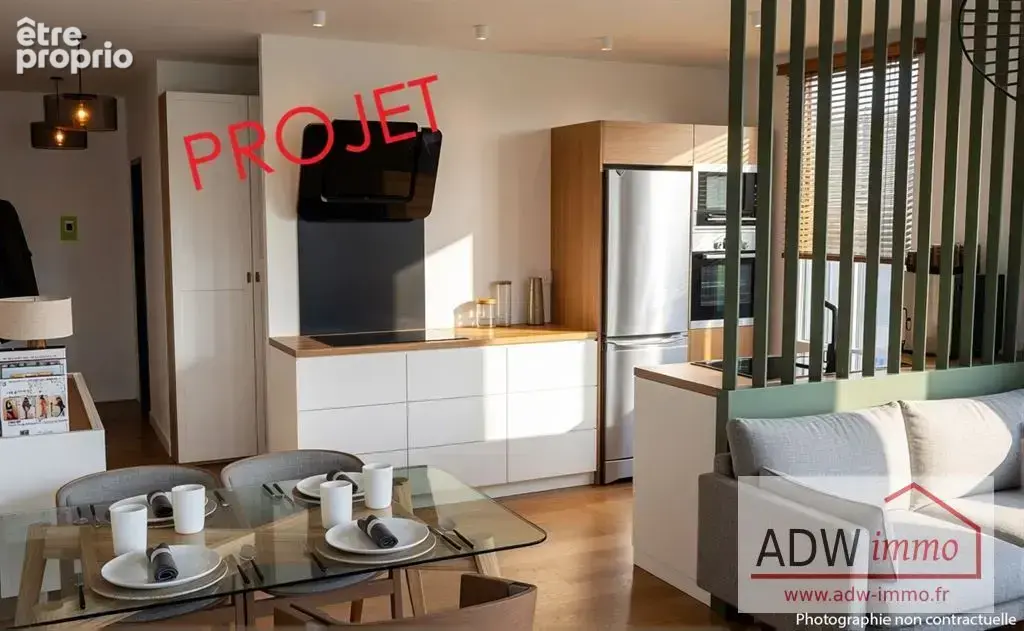 Projet appartement type f.2 - photo 3