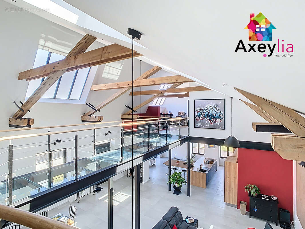 A vendre- roanne bord de loire - maison de ville type loft avec terrain et piscine - photo 15