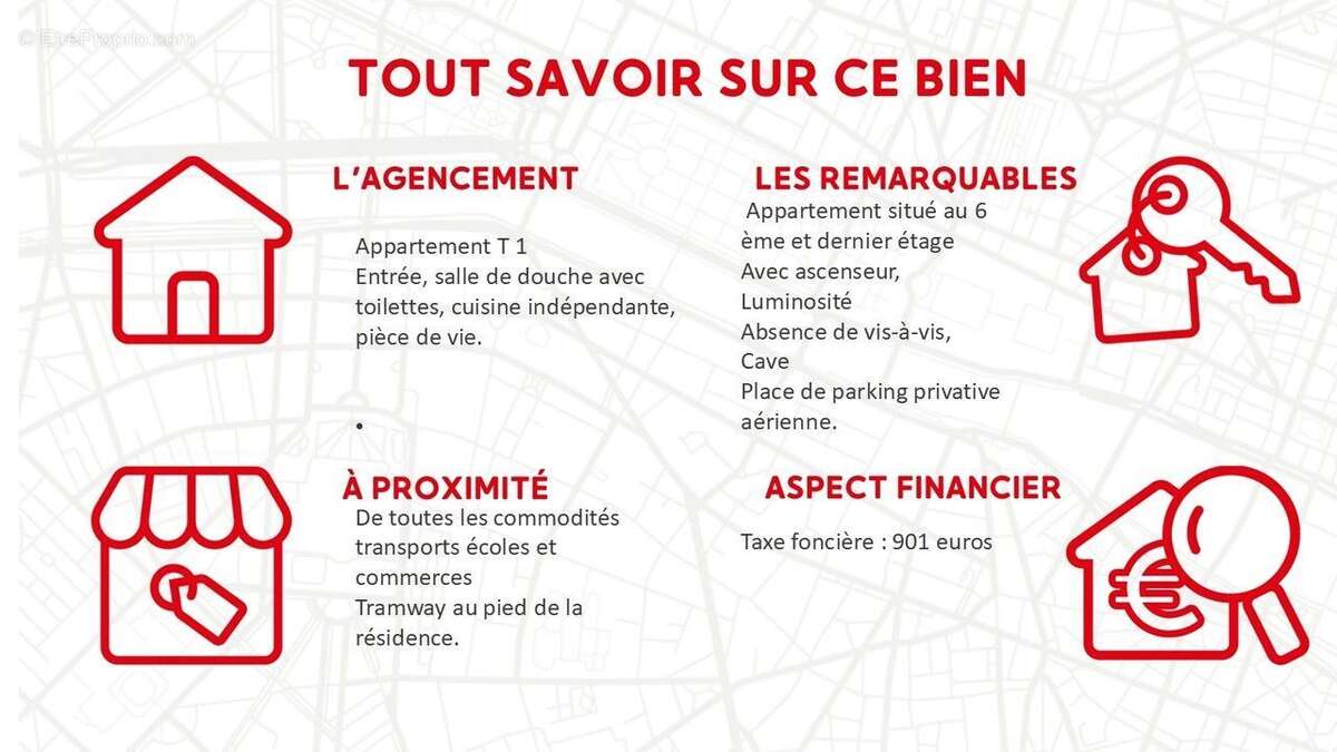 Appartement T 1 - dernier étage avec ascenseur - cave - parking privatif extérieur - photo 9
