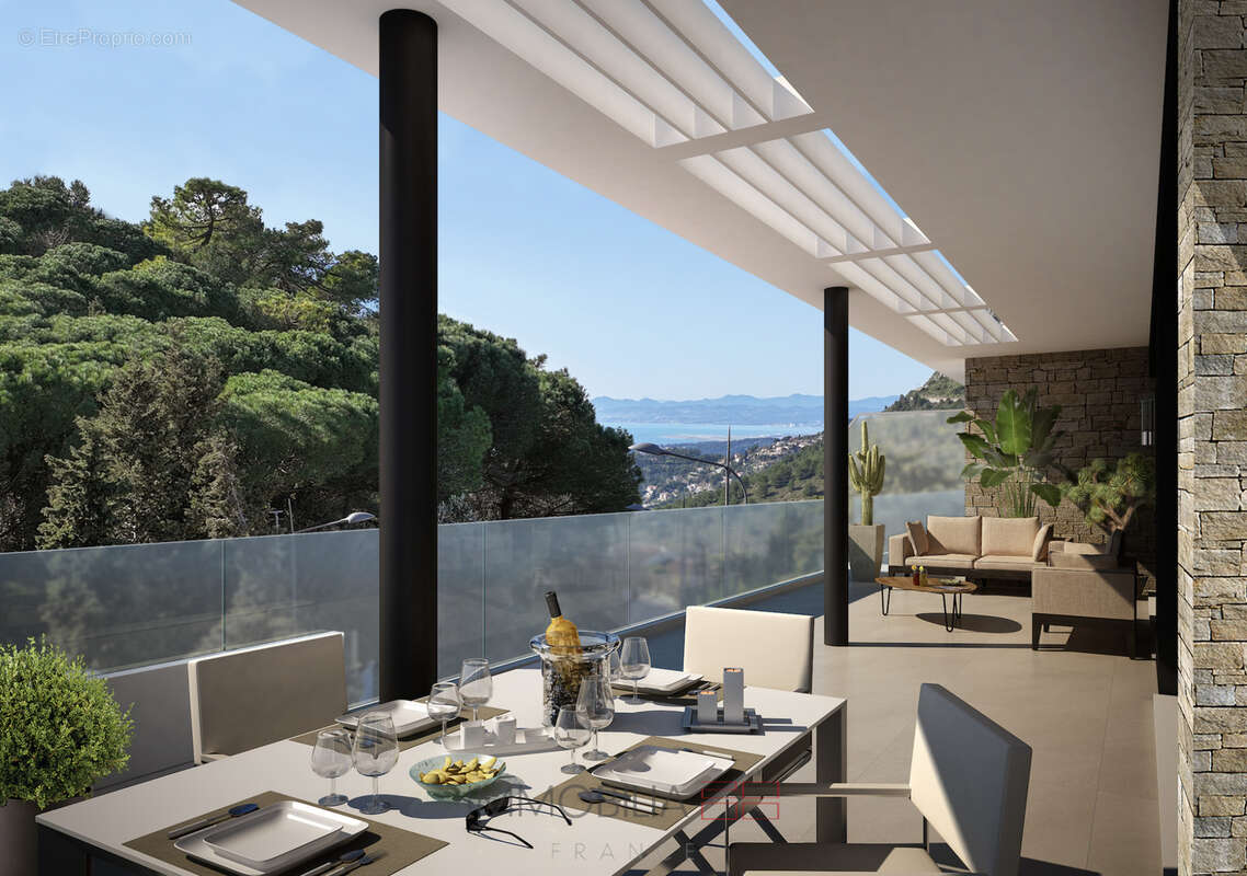 3 pièces neuf avec grande terrasse   la turbie - photo 4
