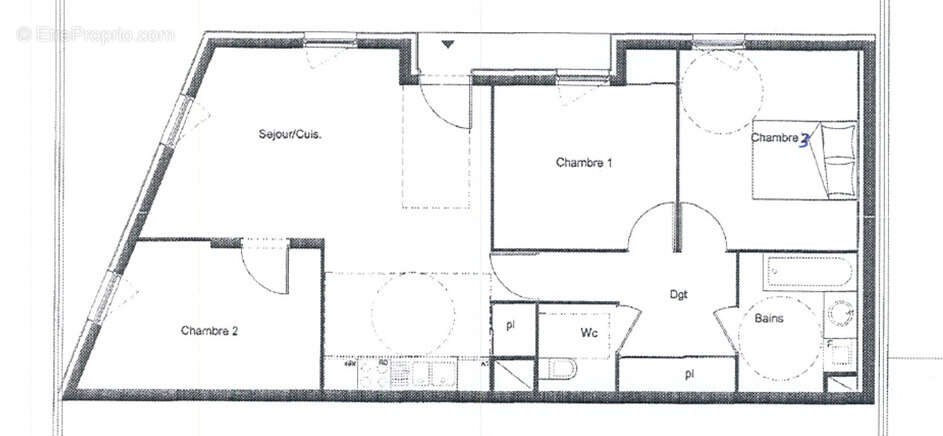 Appartement à L'ISLE-D'ABEAU