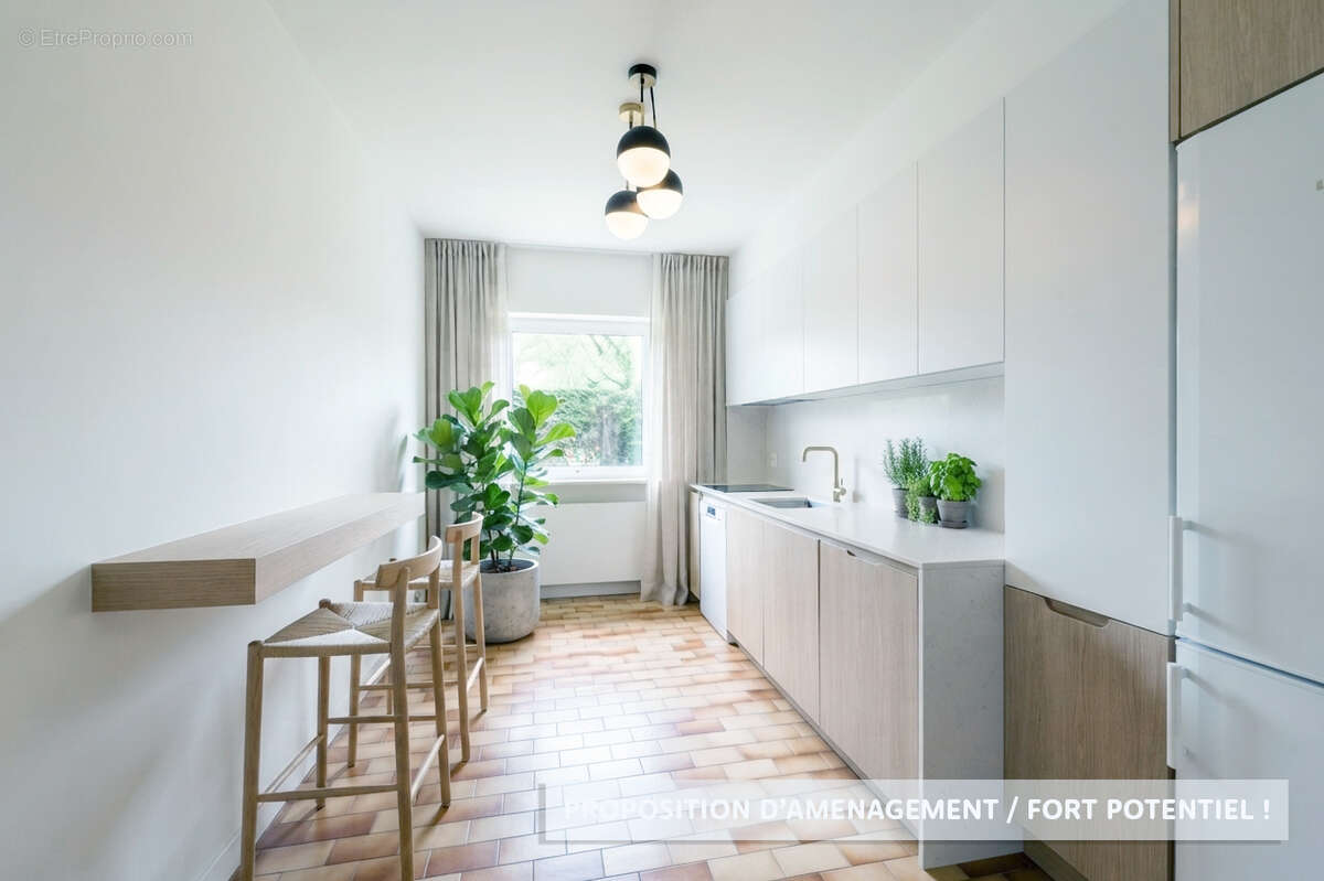 Bois-colombes bruyères - appartement familial 4 p. rdj -  799 000  fai - photo 2