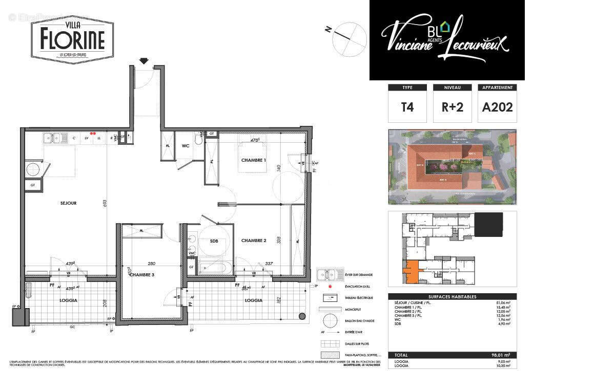 Appartement 63 m² à La Londe-Les-Maures  - photo 2