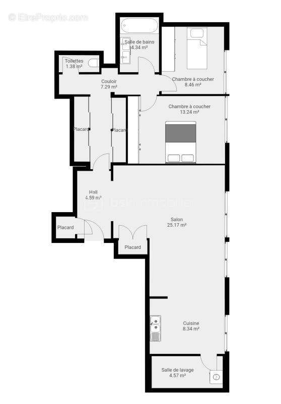 Appartement à VILLE-D&#039;AVRAY