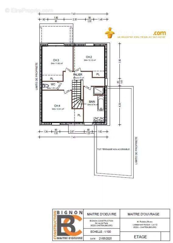 Maison neuve 4 chambres - 120 m² - CHÂTEAUBOURG - photo 5