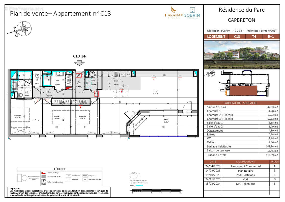 Appartement à CAPBRETON